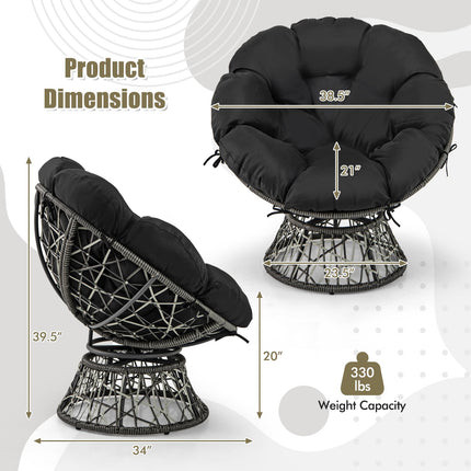 Dreamade Swivel Oversized Living Room Chair