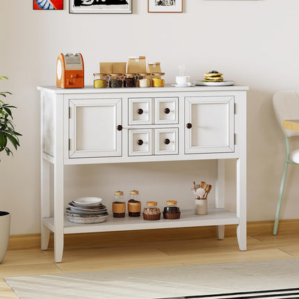 Dreamade Sideboard Buffet Cabinet with Storage, 42’’ Wood Credenza
