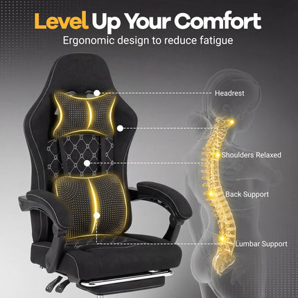 Dreamade Gaming Chair | Ergonomic Computer Chair with Headrest