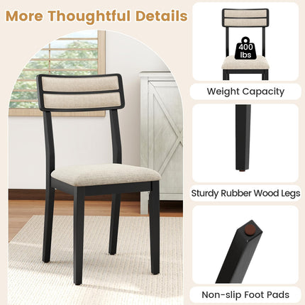 Dreamade Modern Dining Chairs Set of 2/4 Upholstered Kitchen Chair