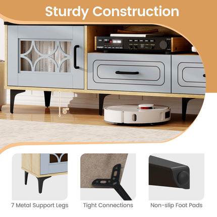 Dreamade Wood TV Stand for TVs up to 80"
