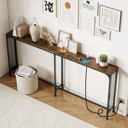 Dreamade 71” Console Table with Power Outlet