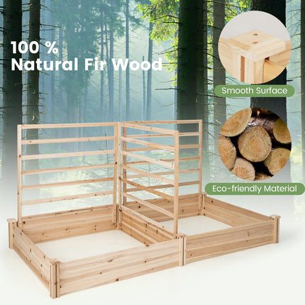 Dreamade Raised Garden Bed with Trellis