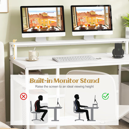 Dreamade Computer Desk with Drawer