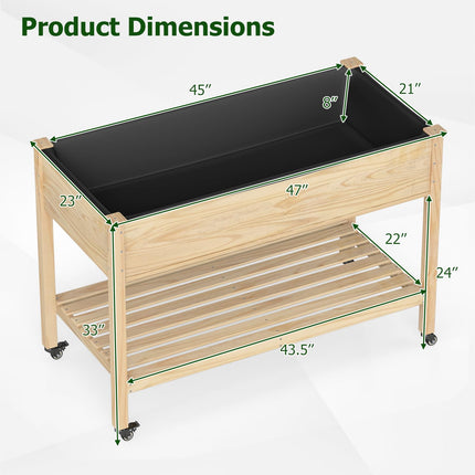 Dreamade 47”x23”x33” Wood Planter Box