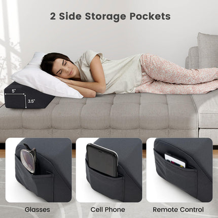 Dreamade Bed Wedge Pillow for Headboard Gap Filler