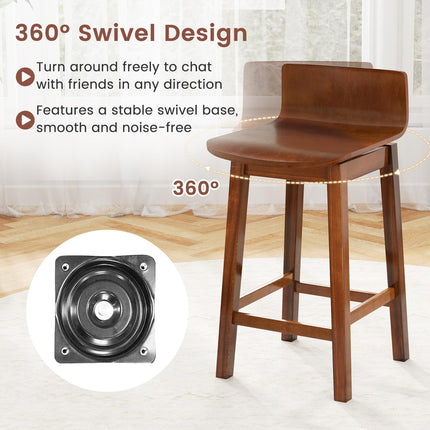 Dreamade 24.5" Swivel Bar Stools Set of 2/4