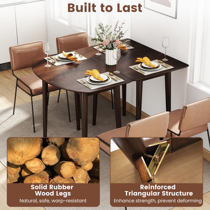 Dreamade Extendable Dining Table for 6-8 People 68" Farmhouse Kitchen Table