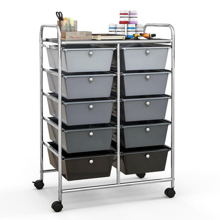 10 Drawers Rolling Cart, Classroom Organizers - Dreamade