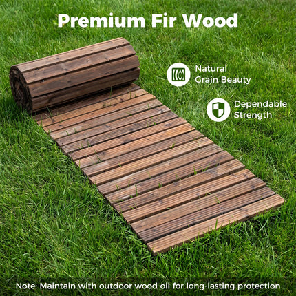 Dreamade 12 FT Wooden Garden Pathway (1/2)