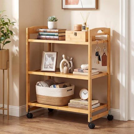 Dreamade 3-Tier Rolling Storage Cart for Living Dining Room