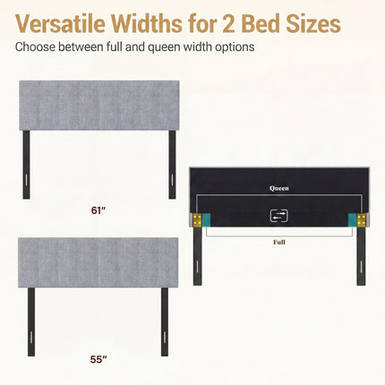 Dreamade Queen/Full Size Linen Upholstered Headboard
