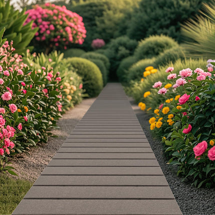 Dreamade 8 FT Garden Pathway, Waterproof HDPE Outdoor Walkway with Non-Slip Surface (1/2)