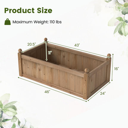 Dreamade Wood Raised Garden Bed