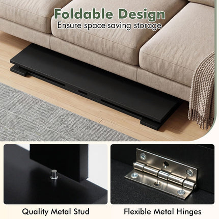 Dreamade 31.5" Small Folding Coffee Table with Foldable Legs