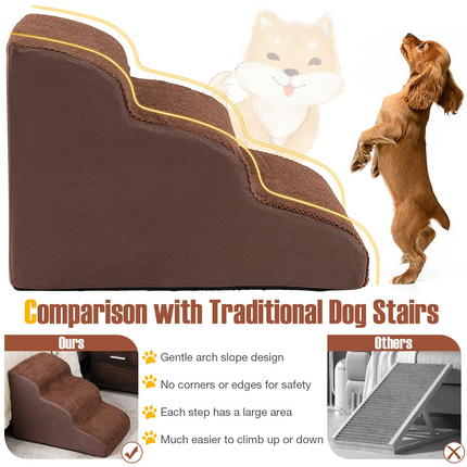 Dreamade Dog Ramp Stairs for Bed