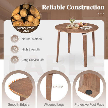Dreamade 37.5" Round Dining Table Set for 2/4