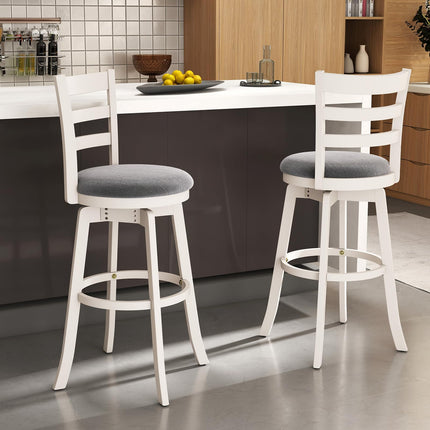 Dreamade 30.5" Bar Height Stools Set of 2/4 with Fabric Upholstered Seat