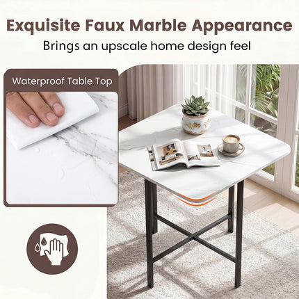 Dreamade Space-Saving Kitchen Table and Chairs Set for 4