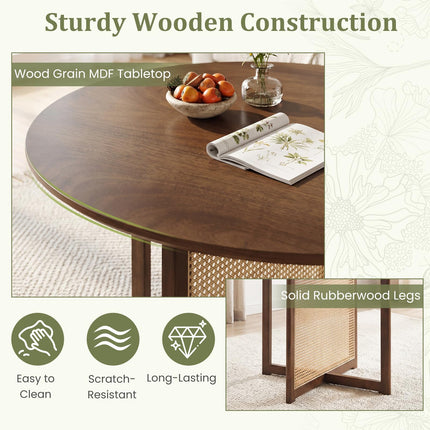 Dreamade 37.5" Round Dining Table for Dinette Living Room