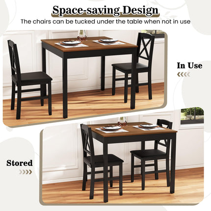 Dreamade 3-Piece Dining Table Set for 2