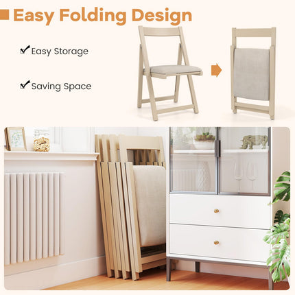 Dreamade Folding Dining Chairs Set of 4