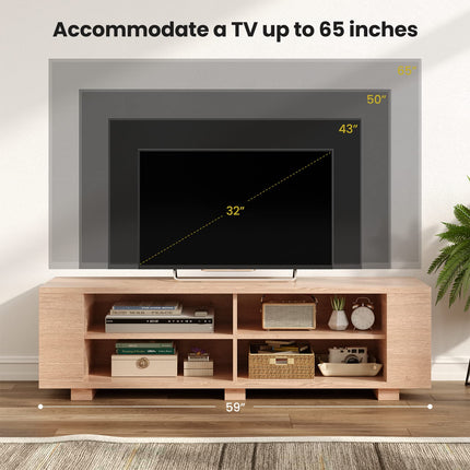 Dreamade TV Stand Entertainment Center - Farmhouse Television Table up to 65 Inches TVs, 7 Colors