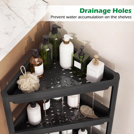 Dreamade 3-Tier Corner Shower Caddy 2-Pack with Detachable Design