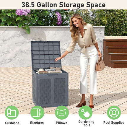 Dreamade 39 Gallon Outdoor Storage Box