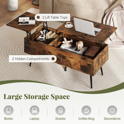 Dreamade Lift Top Coffee Table for Living Room