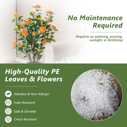 40" Artificial Camellia Tree - Dreamade