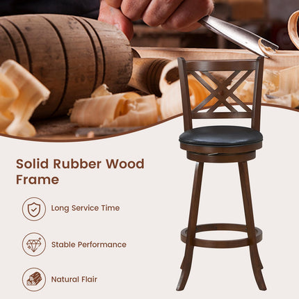 360° Swivel Barstools Set of 2 - Dreamade