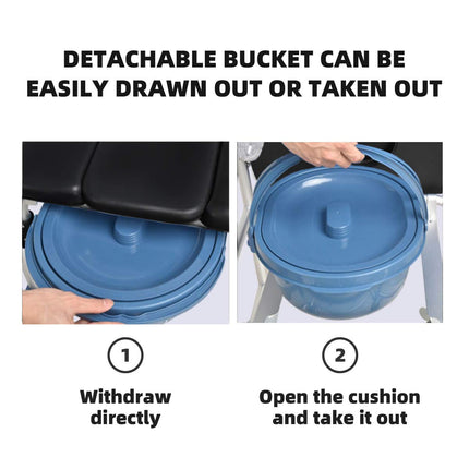Dreamade 3 in 1 Lightweight Shower Commode Wheelchair