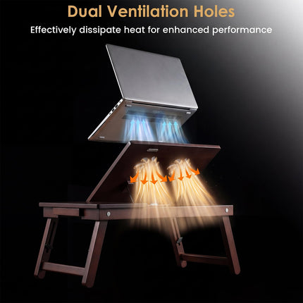 Dreamade Bamboo Laptop Desk for Bed