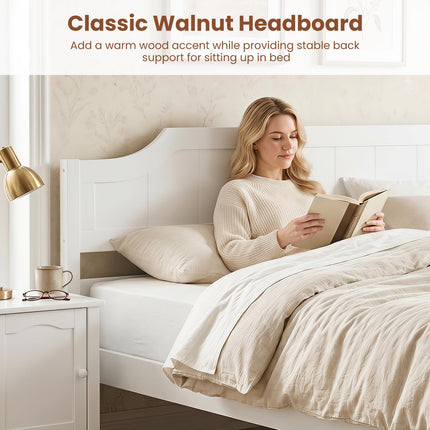 Dreamade Queen/Twin/King/Full Size Wooden Bed Frame with Headboard
