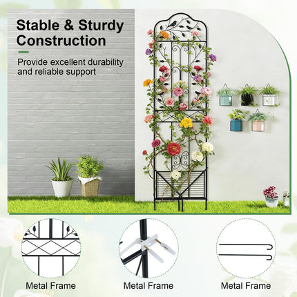 Dreamade Metal Garden Trellis for Climbing Plants