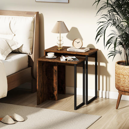 Dreamade Nesting Coffee Table Set of 2 for Living Room