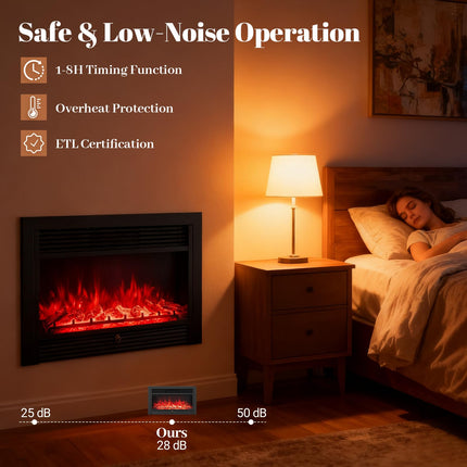 Dreamade 33/36 Inch Electric Fireplace Insert