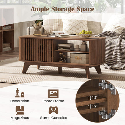 Dreamade Rectangle Coffee Table with Storage