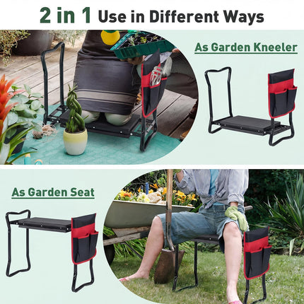 Dreamade Garden Kneeler & Seat Folding Gardening Stool