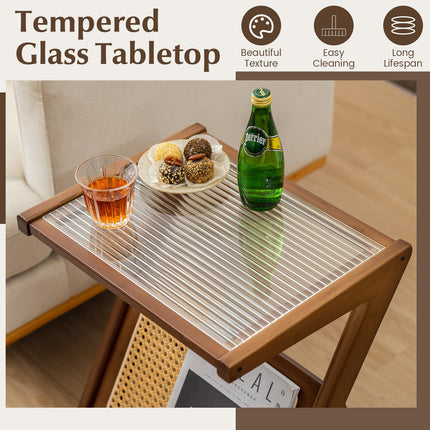 Dreamade Rattan Side Table
