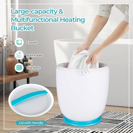 Dreamade Towel Warmer Bucket - Hot Towel Warmer for Bathroom Spa