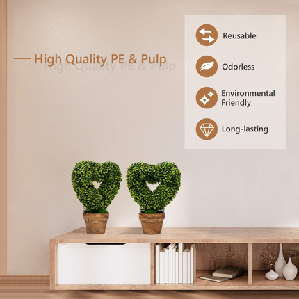 Dreamade 4 Pack Artificial Boxwood Topiary Trees - DreamadeUS