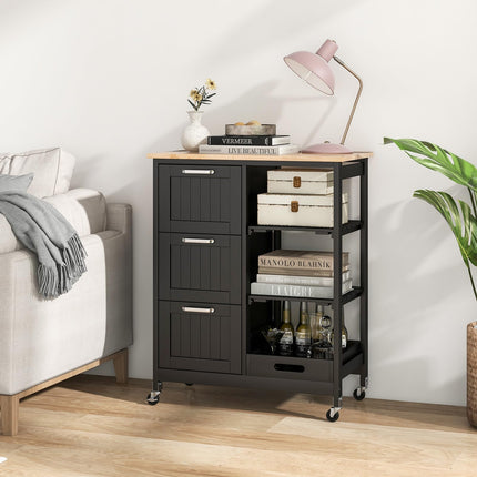 Dreamade Kitchen Island Cart on Wheels