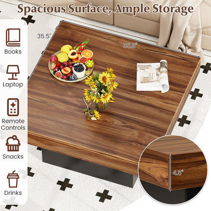 Dreamade LED Coffee Table with Remote for Living Room