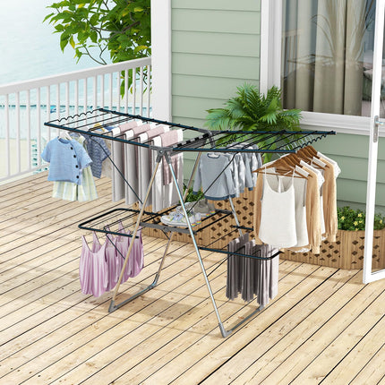 Dreamade Clothes Drying Rack, Foldable Laundry Drying Rack with 33 Drying Rails