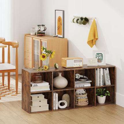 Dreamade Floor Standing Bookshelf with Storage and 2 Anti Tipping Kits