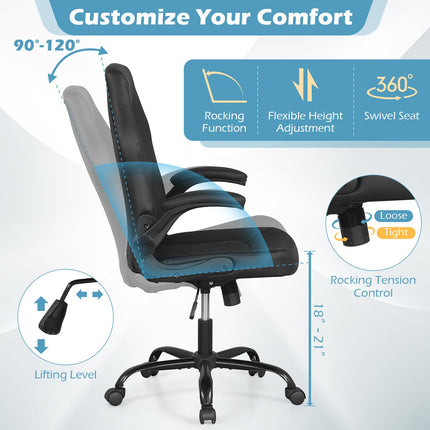 Dreamade Ergonomic Computer Desk Chair with Flip-up Arms