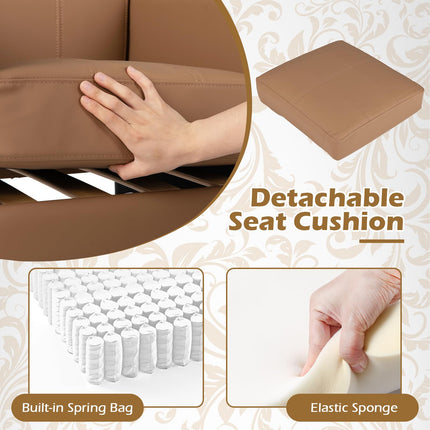 Dreamade Modern Accent Chair with Removable Seat Cushion