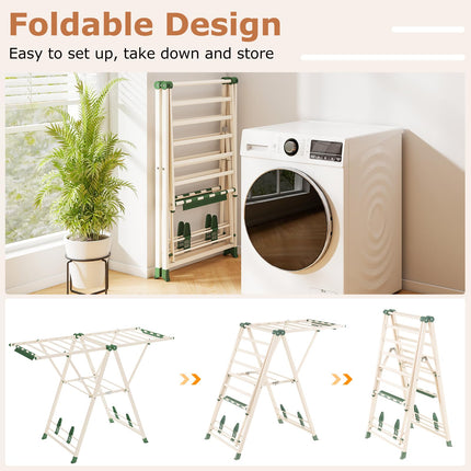 Dreamade Clothes Drying Rack with Height Adjustable Wings